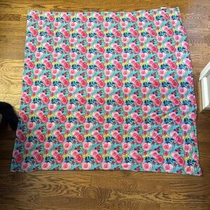 Jane Marie soft stretch swaddle rose floral print blanket OS